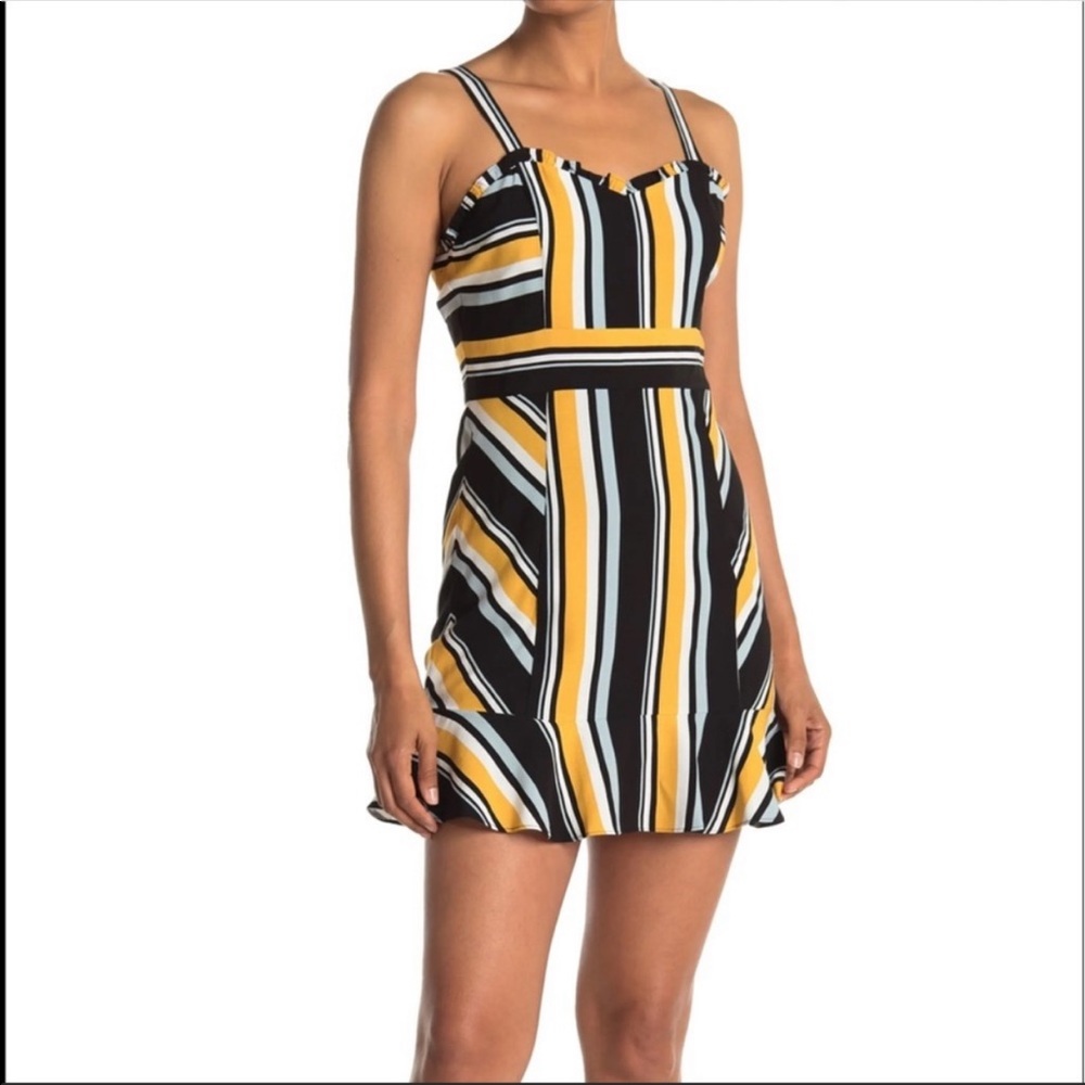 NWT Parker Raya Striped Mini Dress